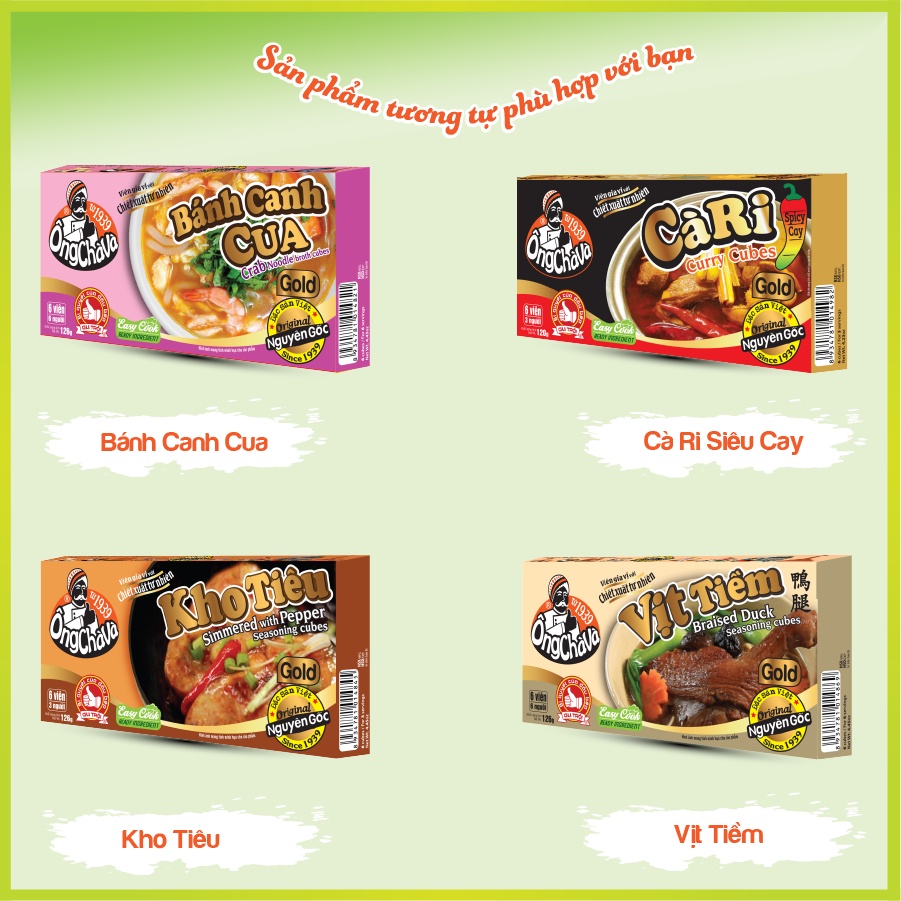 Thùng Viên Gia Vị Thịt Kho Tàu Gold 126gram Ông Chà Và 80 Hộp Siêu Tiết Kiệm Dễ Dùng Và Tiện Lợi Thích Hợp Cho Quán Ăn