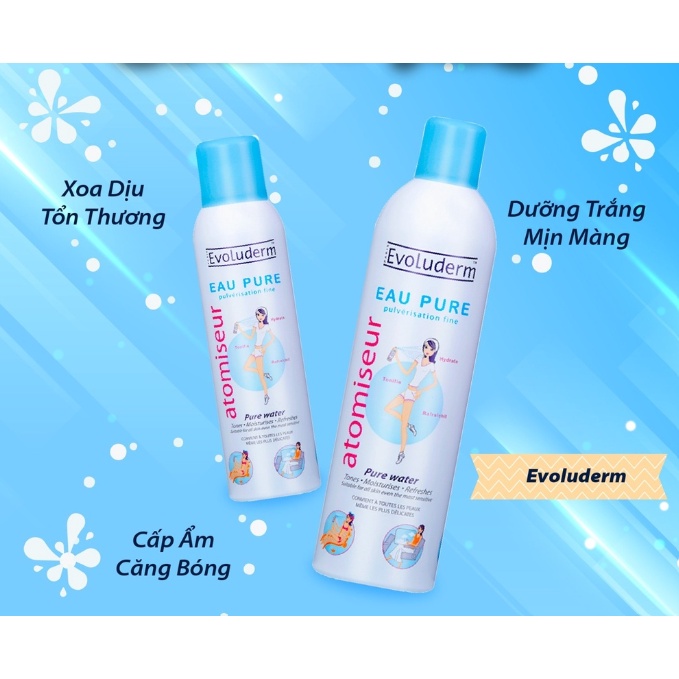 Xịt khoáng EVOLUDERM EAU PURE 150ml | BigBuy360 - bigbuy360.vn
