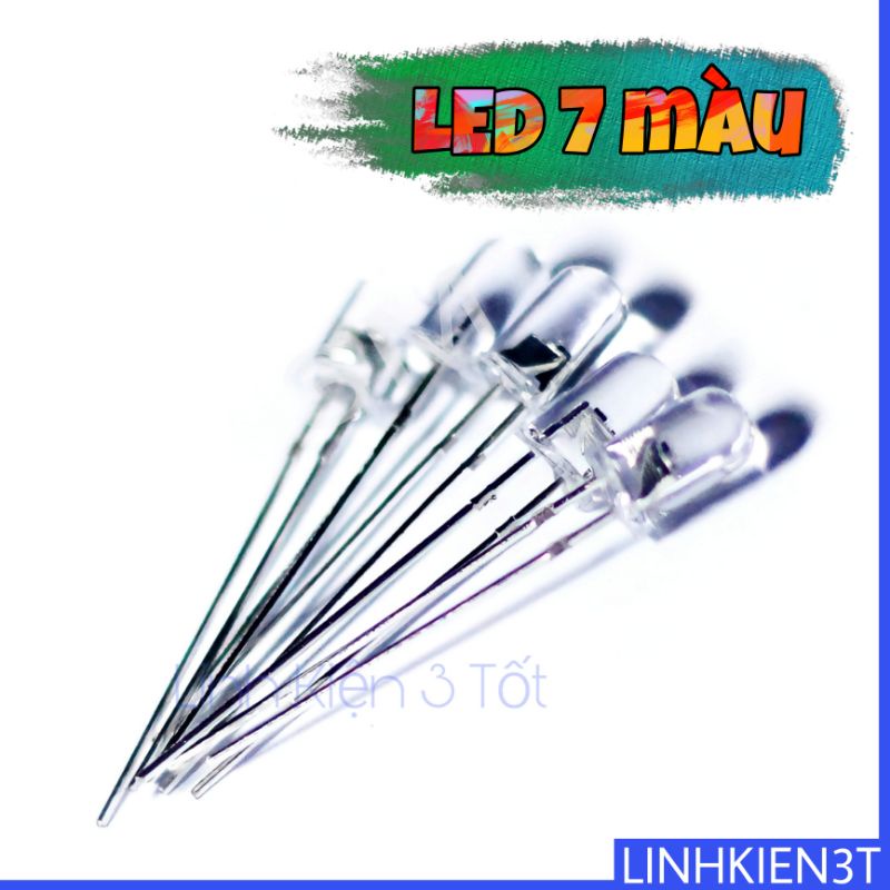Led 7 màu siêu sáng 5mm