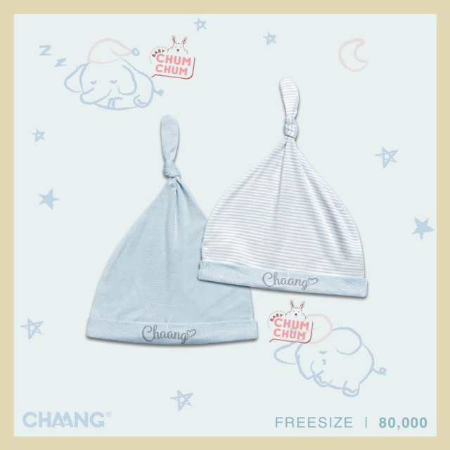 Set Mũ Thóp Sơ Sinh Cotton Cho Bé Dreamy Chaang Babychumchum