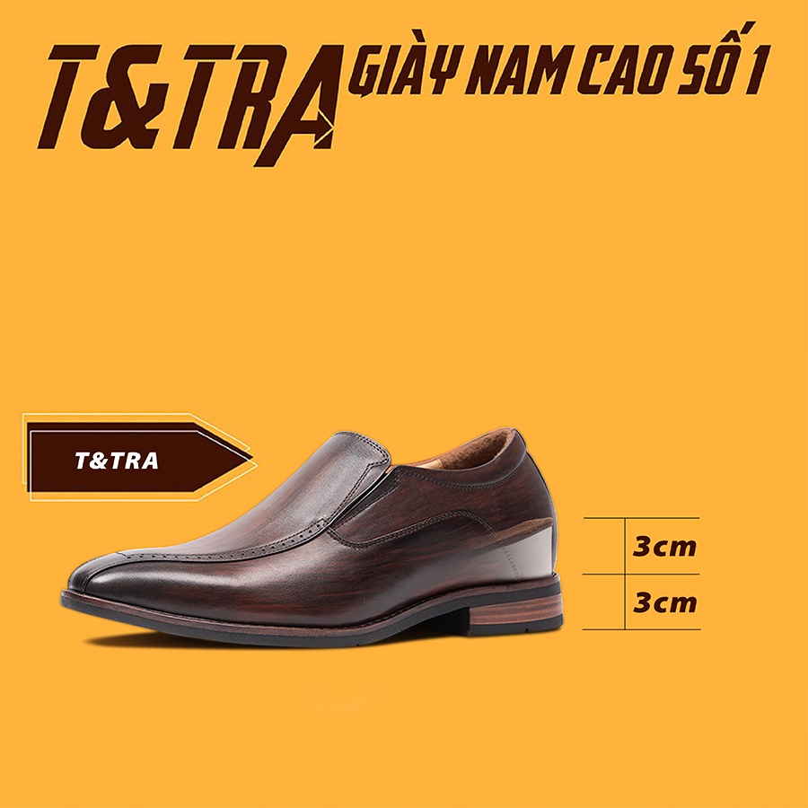 [ 6CM ] Giày Tăng Chiều Cao Nam T&amp;TRA A201NT
