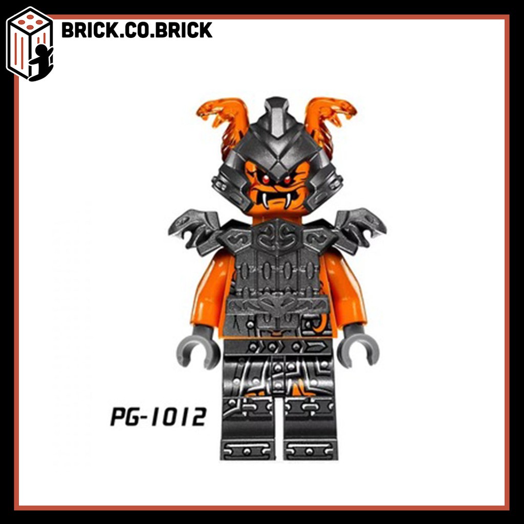 Samurai - Ninjago và quân đoàn Vermillion - Đồ chơi lắp ráp minifigure và non lego nhân vật ninja xà tinh PG8055