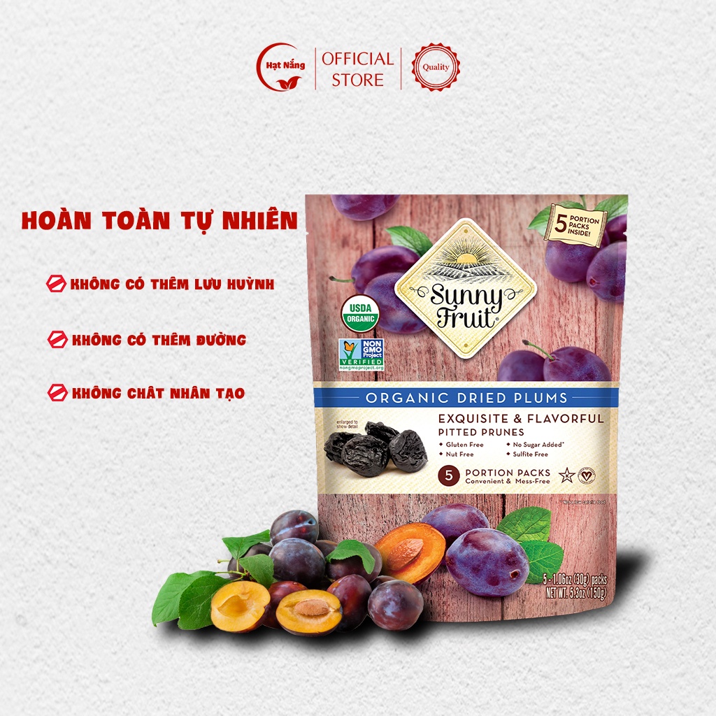 Mận khô hữu cơ Sunny Fruit 150g