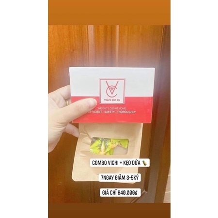 Combo Kẹo Dứa giảm cân và Vichi 7 ngày