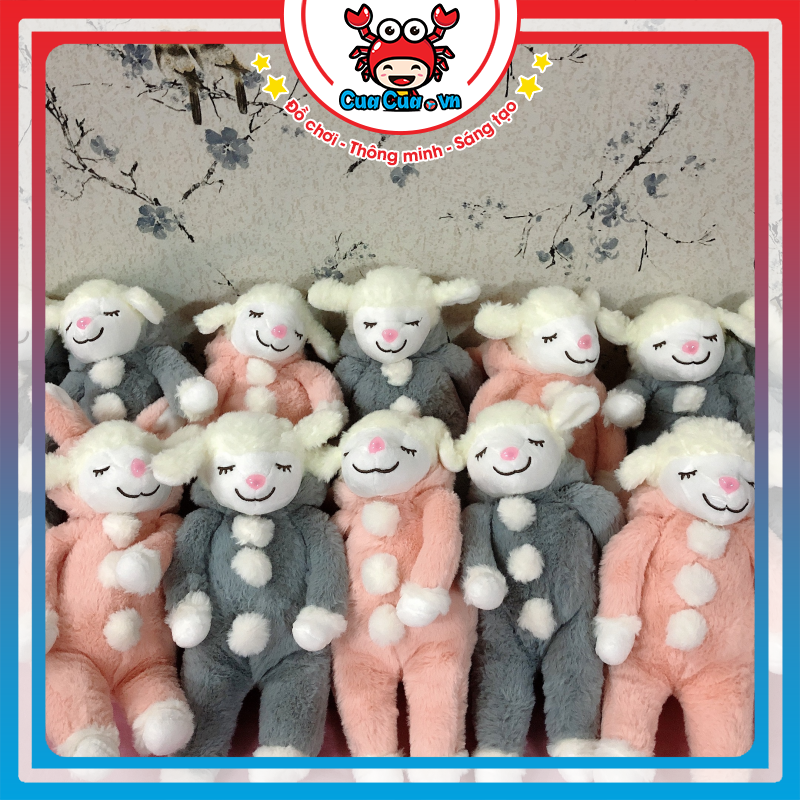 Cừu bông mặc áo có mũ dễ thương - Gấu bông cừu cute quà tặng cho bé