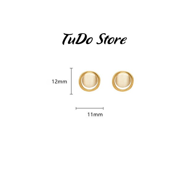 Khuyên tai, bông tai nữ Hàn quốc mạ bạc 925 đính đa thời trang sành điệu HT7