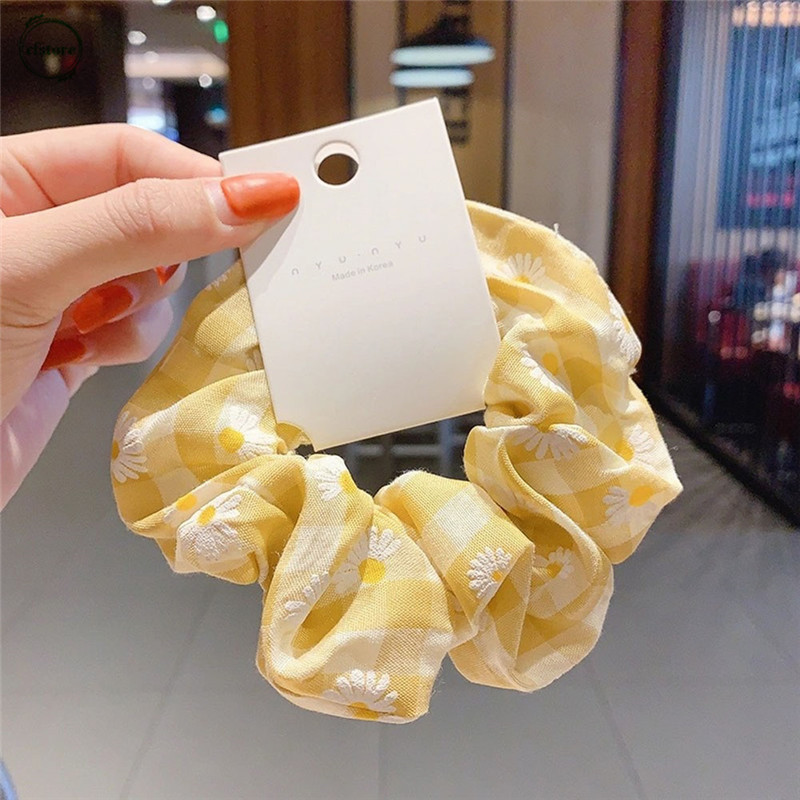 Dây Buộc Tóc Mặt Hình Hoa Cúc