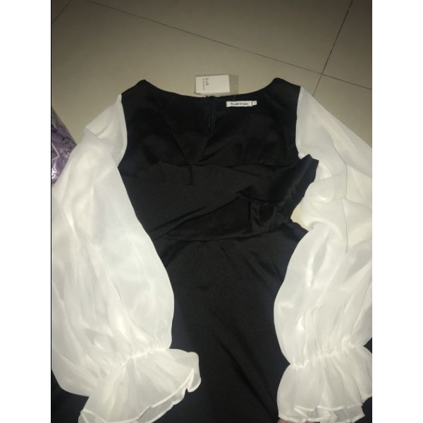 (SẴN) Đầm/váy dự tiệc Lolita tay lưới sang chảnh hách eo (Ảnh Thật) | BigBuy360 - bigbuy360.vn