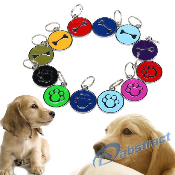 AB Anti-Lost Personal Pet ID Tag Dog Tags Stainless Steel Pet Tags