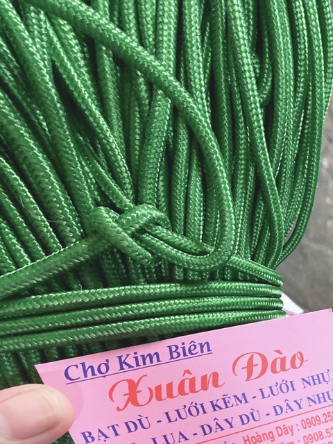 DÂY DÙ TRÒN XANH 4mm 1 Bó Khoảng 80 Mét