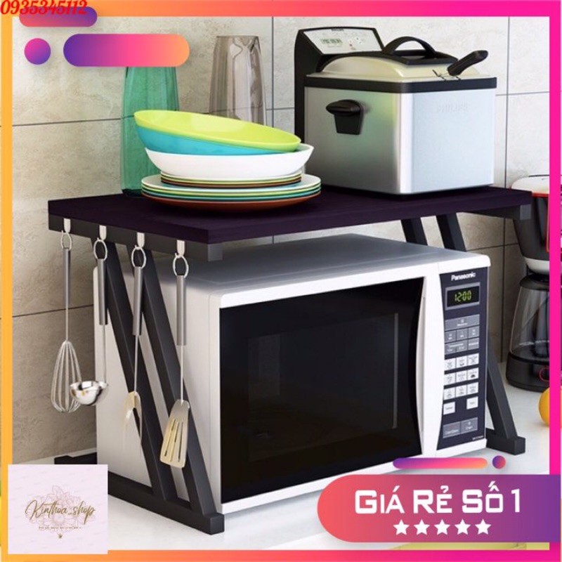 kệ để lò vi sóng 2 tầng đa năng {tiết kiệm không gian,dễ lau chùi} | BigBuy360 - bigbuy360.vn