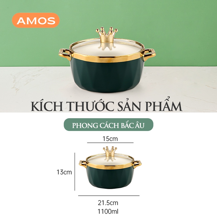 Bát sứ Bắc Âu AMOS phong cách hoàng tộc | Thiết kế tinh tế đẹp mê ly đến từng chi tiết