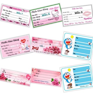 Phiếu ship có keo dán sẵn 50 tờ