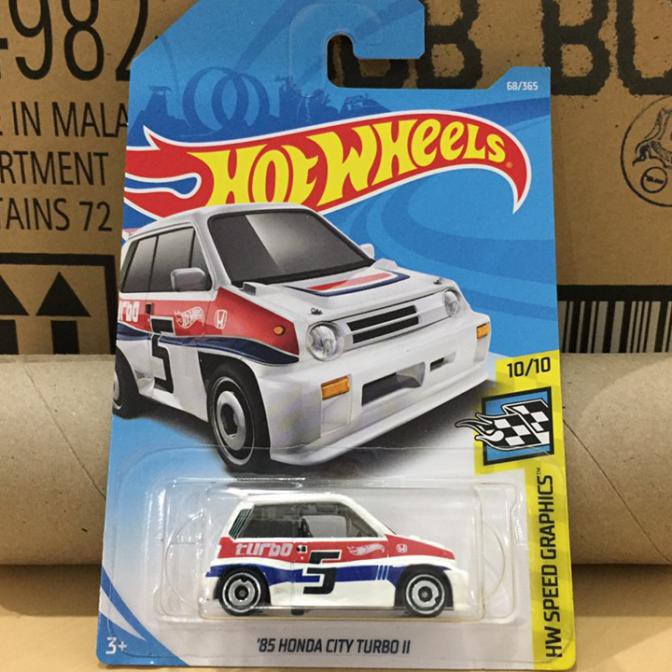 Mô Hình Đồ Chơi Xe Hơi Honda City Turbo Ii - Màu Trắng Hot Wheels 85