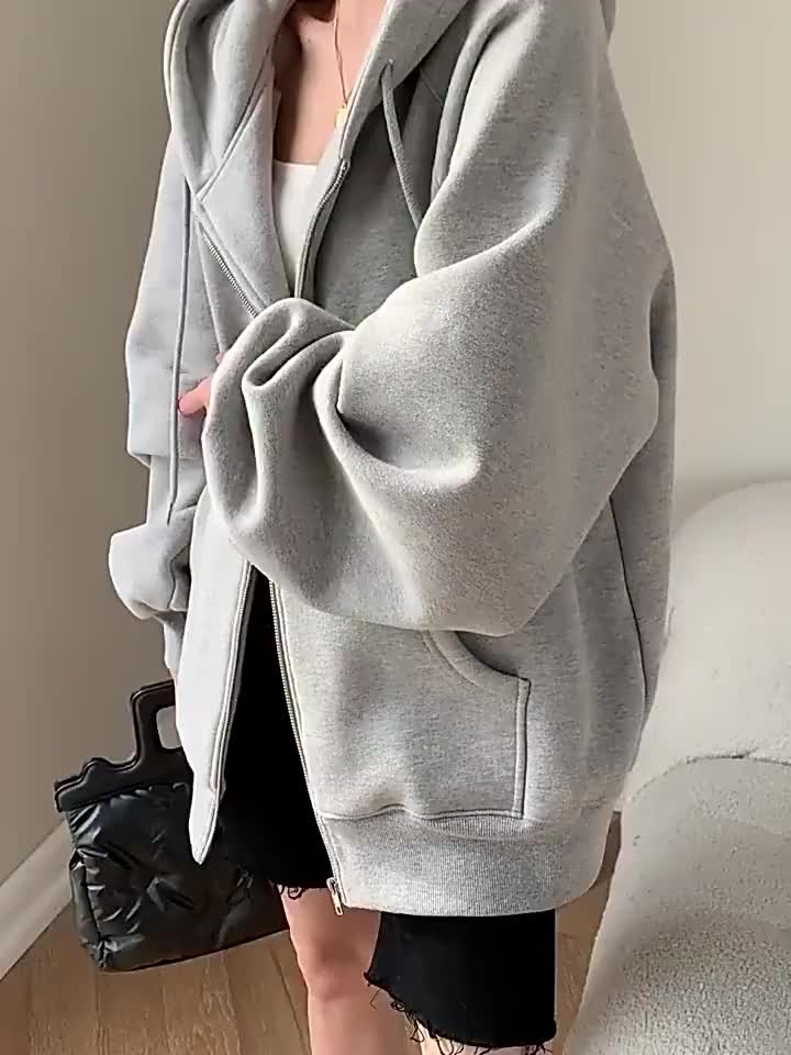 Áo Khoác Thể Thao Tay Dài Có Nón Bằng Vải Lông Cừu Mỏng Phong Cách Mới Dành Cho Cặp Đôi | BigBuy360 - bigbuy360.vn