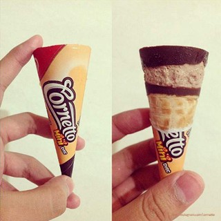 Kem Cornetto Chocolate Vani