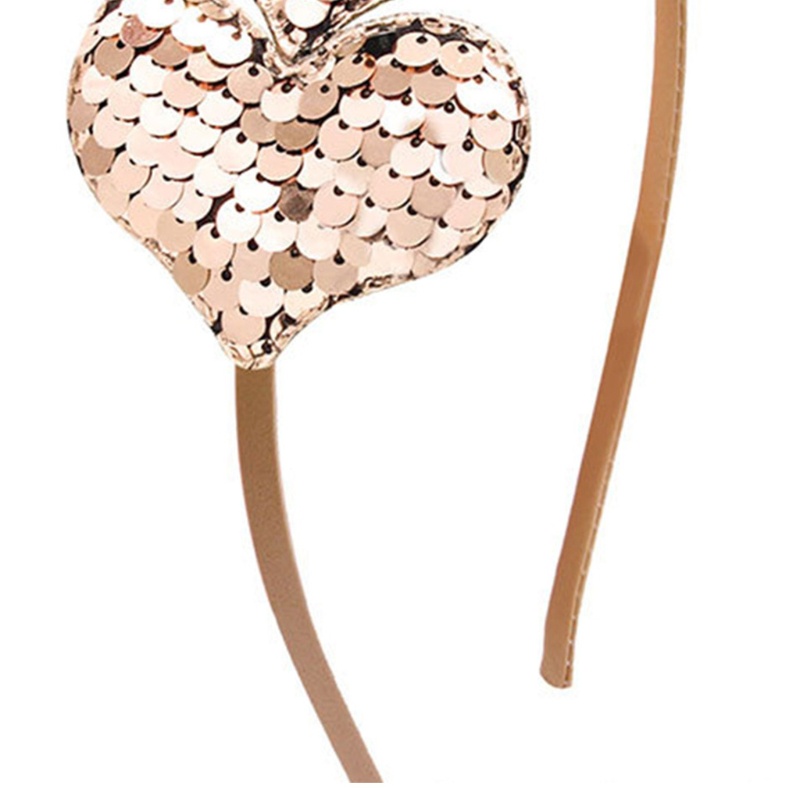 Flgo Băng Đô Cài Tóc Hình Trái Tim Đính Kim Sa Lấp Lánh Nhiều Màu Sắc Sáng Tạo Dành Cho