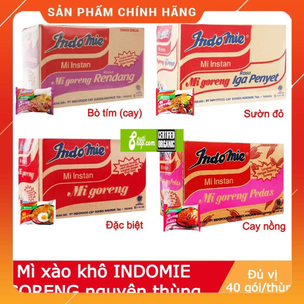 Mì xào khô Goreng Indomie thương hiệu Indofoods ngon số 1 thế giới 1 thùng 20 gói