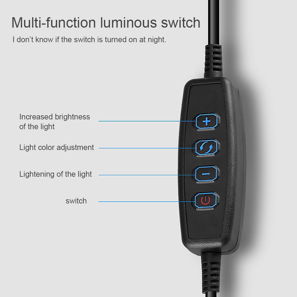 Set vòng đèn LED hỗ trợ chụp ảnh 3 trong 1 tiện dụng và phụ kiện