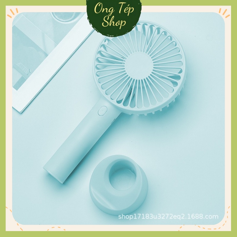 Quạt mini tích điện cầm tay có đế để bàn 3 tốc độ gió N9S