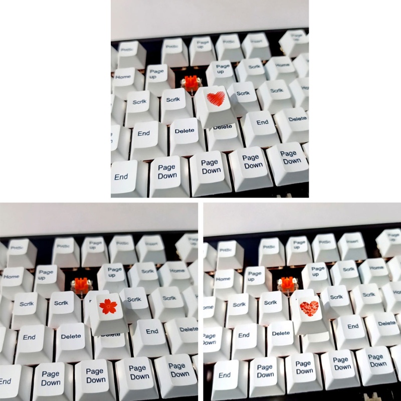 Nút bàn phím PBT bằng ABS bền hình trái tim màu đỏ cho bàn phím cơ Cherry Mx Switch 1Key R4 | BigBuy360 - bigbuy360.vn