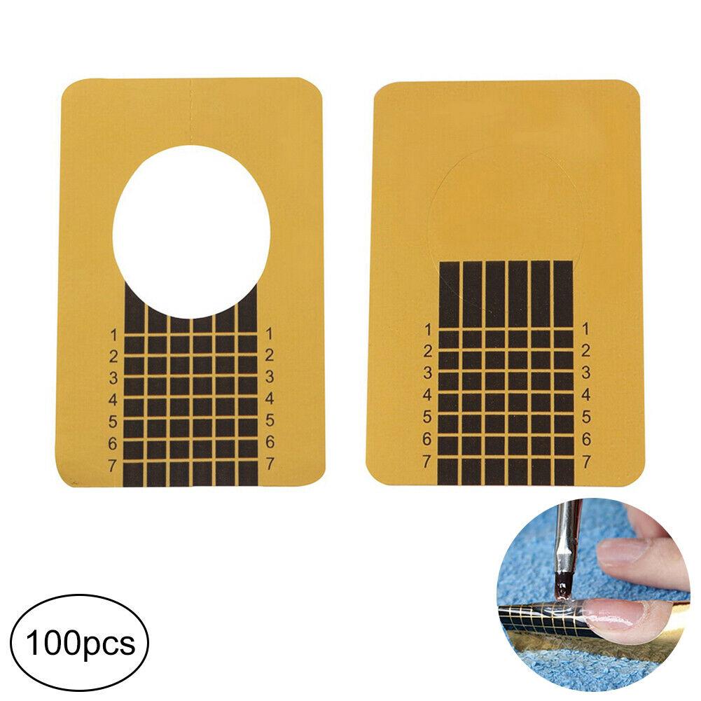 Set 100 miếng dán mở rộng định hình đầu móng