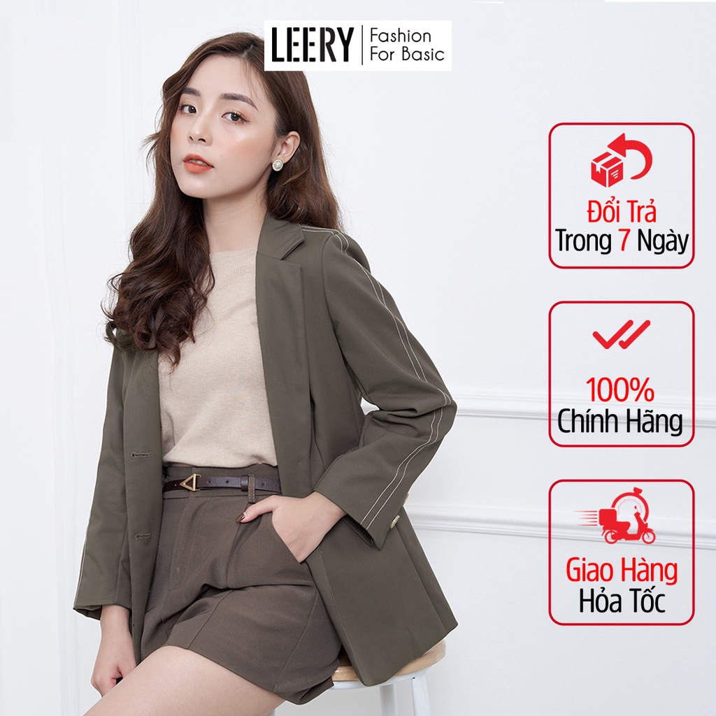 Áo vest nữ công sở 2 lớp thiết kế đẹp xuất sắc mặc đi làm đi chơi Leery VES-01