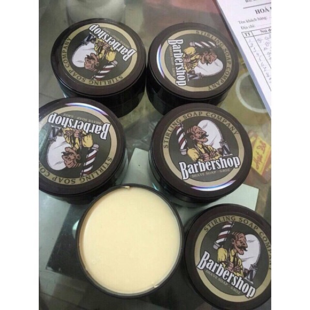 Sáp vuốt tóc barbershop shave soap