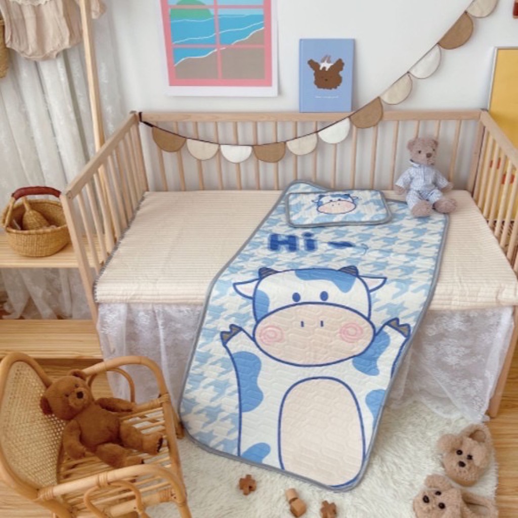 Chiếu điều hòa cho bé ,chiếu cao su non in hình 5D cao cấp cho bé Baby Dreams