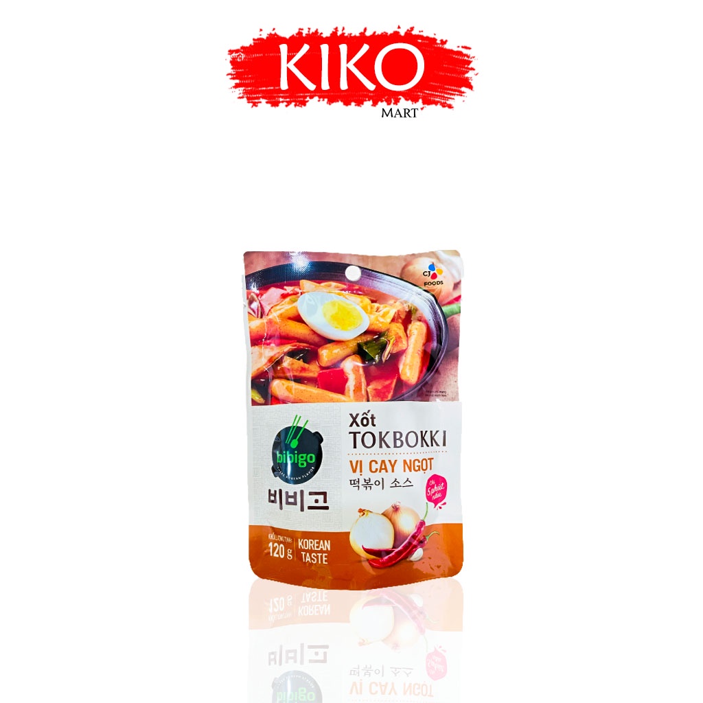 Sốt Nấu Bánh Gạo Cay Ngọt Tokbokki Beksul Hàn Quốc Gói 120g