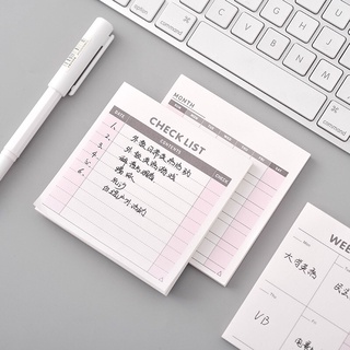 Xấp 60 giấy note ghi chú lập kế hoạch công việc học tập theo tuần, theo ngày