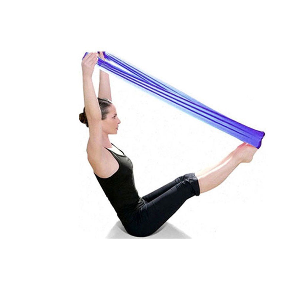 Dây kháng lực đàn hồi tập gym, yoga ngũ sắc 1,5 Mét AK28