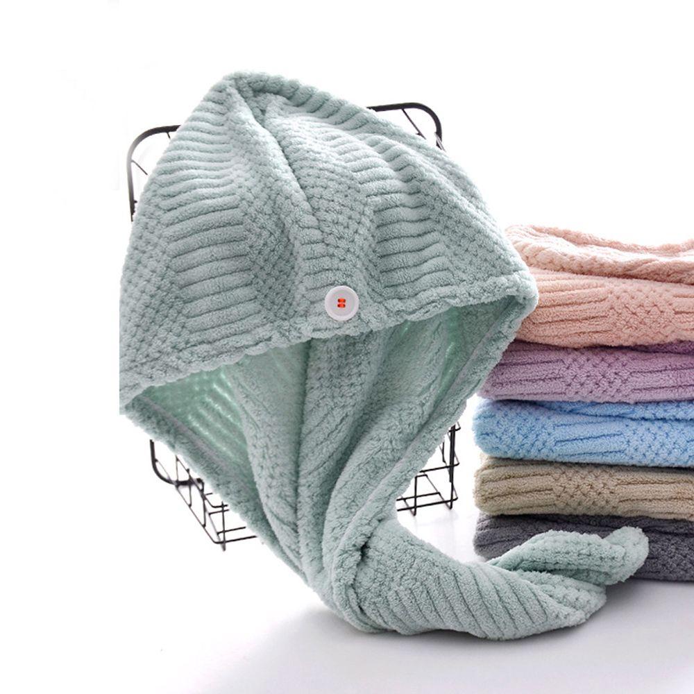 Khăn Sấy Khô Tóc Bằng Sợi Micro Thấm Hút Nước Nhanh Màu Sắc Ngọt Ngào DAPHS