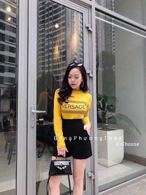 XẢ KHO - QUẦN SHORT VẢI NỮ CẠP CAO 2 MÀU ĐEN TRẮNG