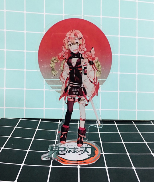 Standee để bàn kanroji mitsuri, tượng mô hình anime kimetsu no yaiba kanroji