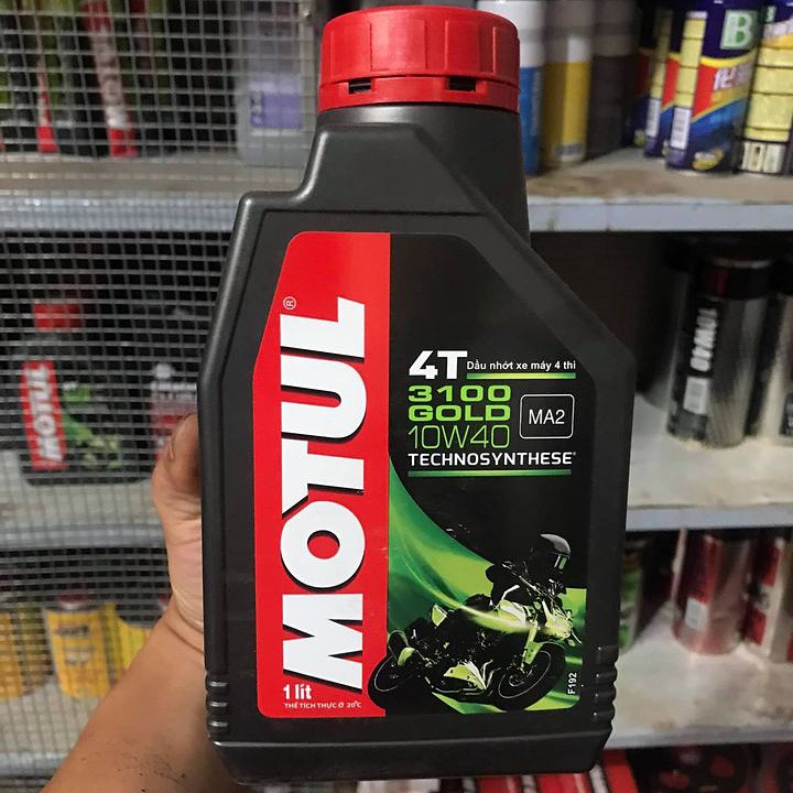 Chiế Lẻ 1,3 Lít Nhớt Motul 3100 Gold 4T 10w40 - Nhớt Tổng Hợp Cho Xe Chạy 2000km Mỗi Lân Thay