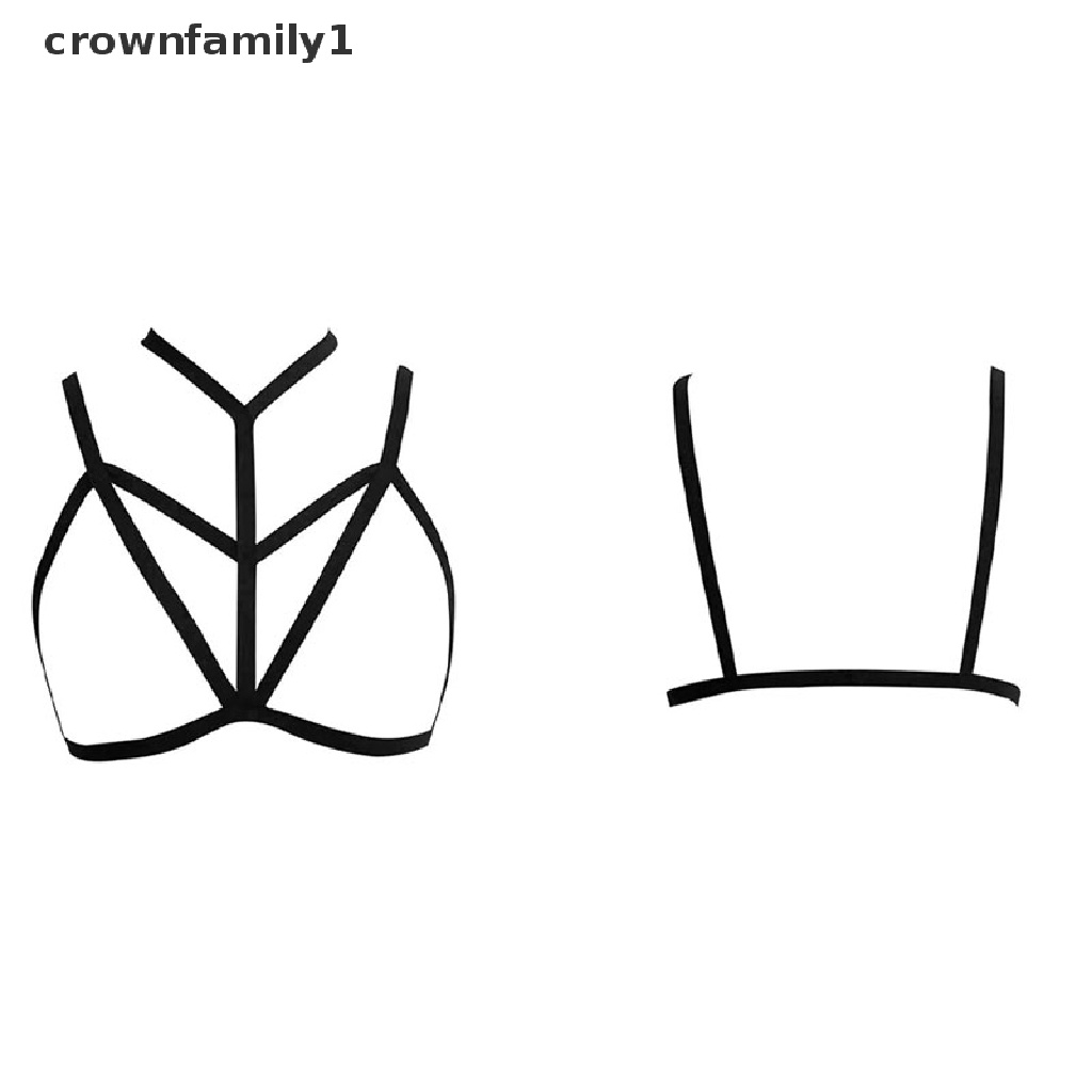 [crownfamily1] Áo ngực Không Gọng Co Giãn Màu Đen Gợi Cảm