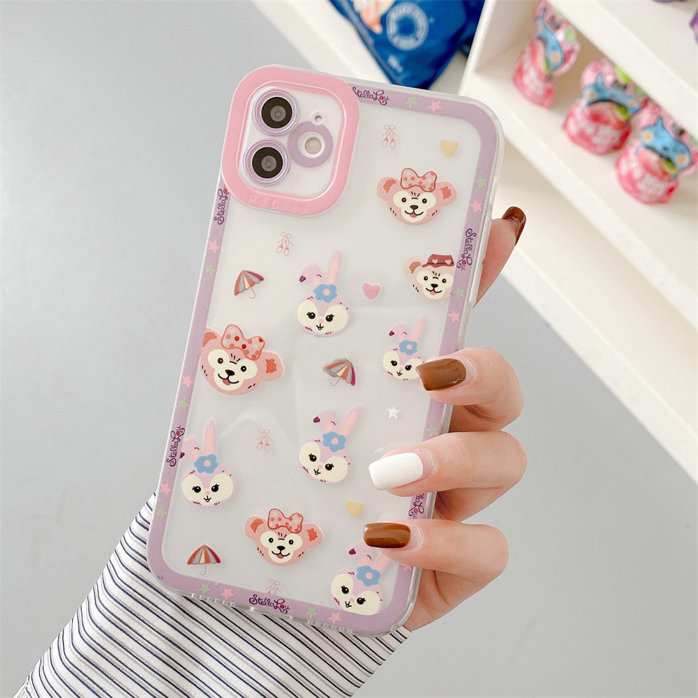 Ốp Điện Thoại TPU Dẻo Họa Tiết Chú Thỏ Dễ Thương Cho IPhone 14 13 12 11 Pro XS Max XR X 8 7 6S Plus Mini SE2
