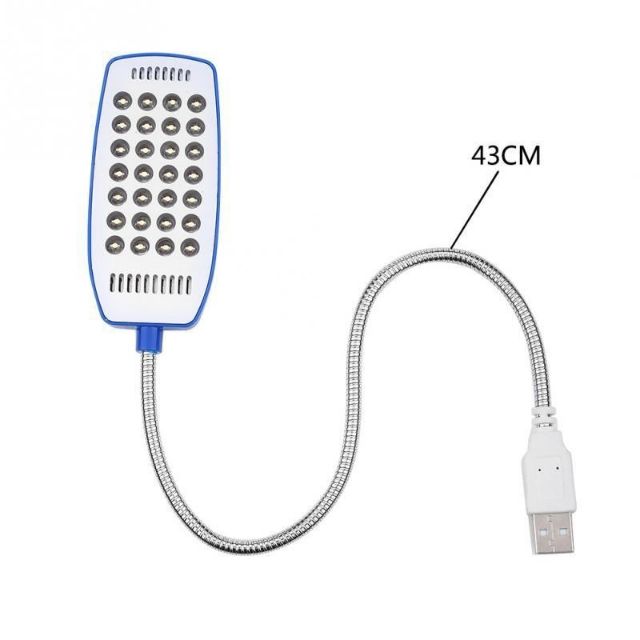 Đèn LED 28 bóng siêu sáng cổ ngỗng sử dụng nguồn điện từ USB