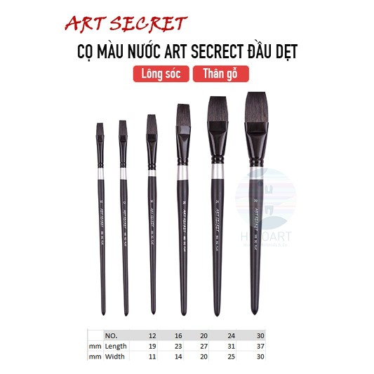 Cọ dẹt Art Secret lông sóc - 950F