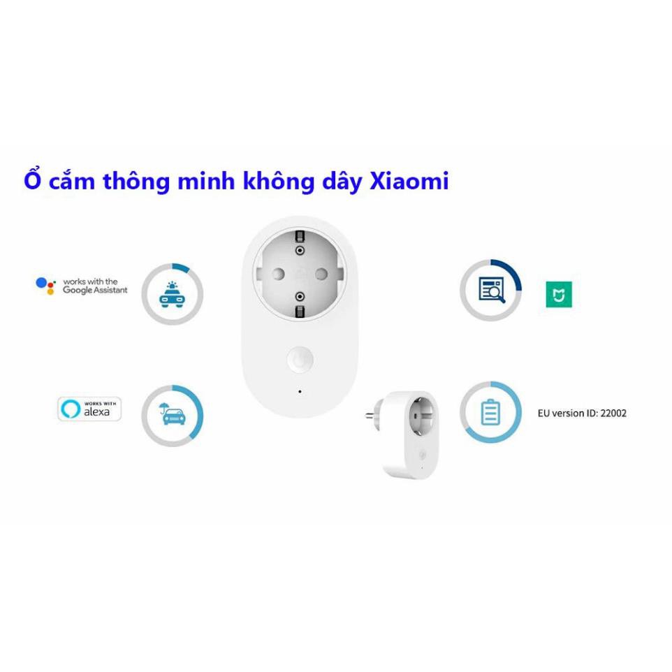 Ổ cẳm thông minh Xiaomi Smart Plug Wifi (Trắng) - Hàng chính hãng - Bảo hành 6 tháng