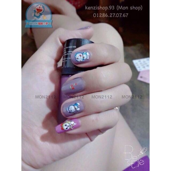 Sticker nail dán móng Doraemon Doremon
