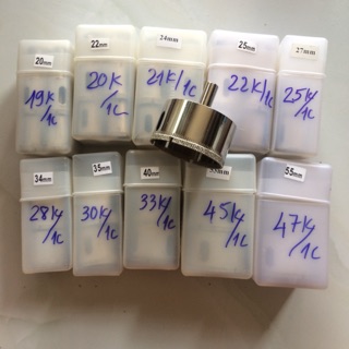 Mũi khoan kính các số to