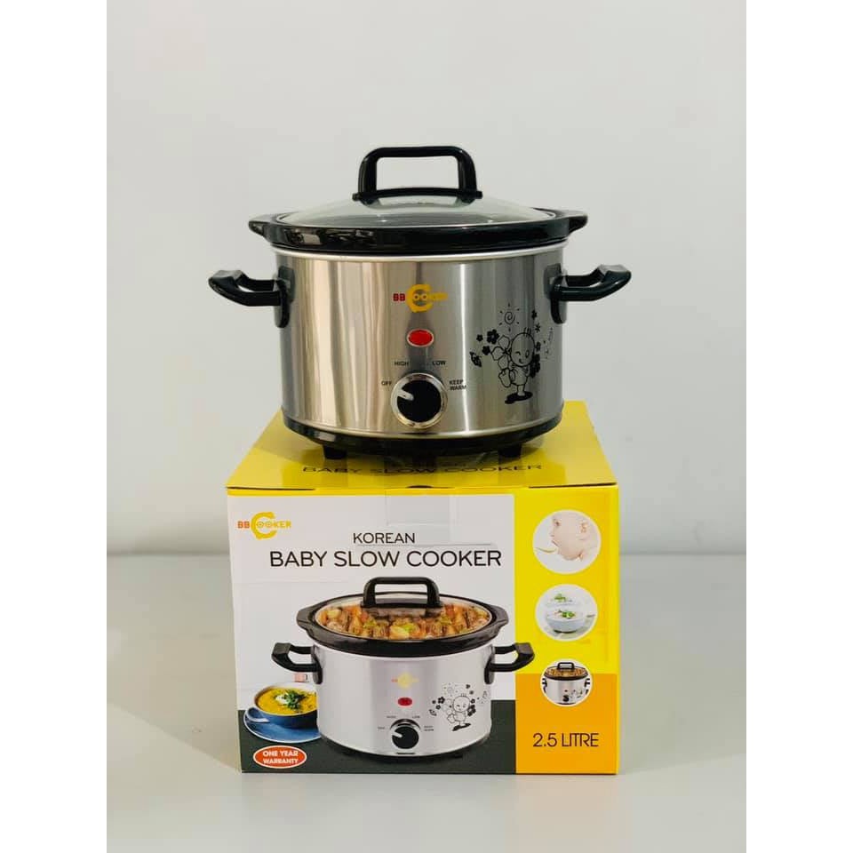 NỒI NẤU CHẬM BBCooker 1.5L 2,5L 3,5L NẤU CHÁO, HẦM XƯƠNG KHO CÁ