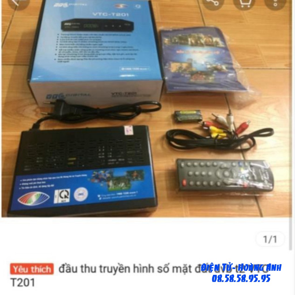 Đầu thu kỹ thuật số DVD -T2. VTC T201- giá tốt