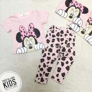 Bộ hè HM Minnie Mouse xuất dư cho bé gái 1-6y