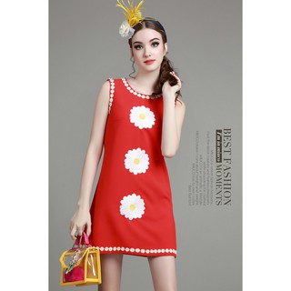 Đầm suông voan cát KL23116