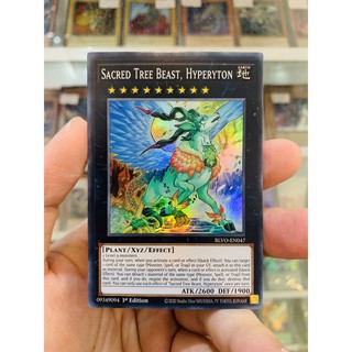 Thẻ Bài YugiOh! Mã BLVO-EN047 - Sacred Tree Beast, Hyperyton - Super Rare - 1st Edition