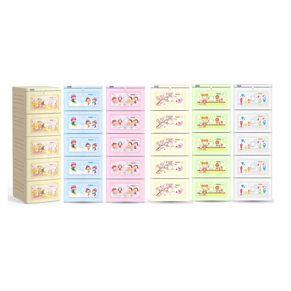 [Hà Nội] Tủ nhựa Duy Tân Tano 5 ngăn đủ màu - Hàng chính hãng