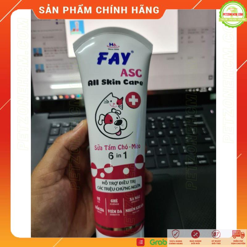 Sữa tắm Fay All skin care 6in1 290ml 💥FREESHIP💥các bệnh ngoài da ve,ghẻ, nấm, ngứa, xà mâu, viêm da, rụng lông chó mèo